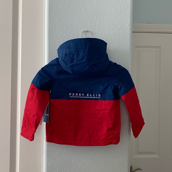 NWT Perry Ellis Colorblock Fleece Lined Jacket - Picture 6 of 8